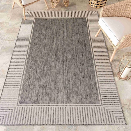 Nuloom Asha Simple Border Indoor/Outdoor Area Rug 8ft x 10ft GBCB02K-8010